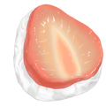 Milk pink strawberry