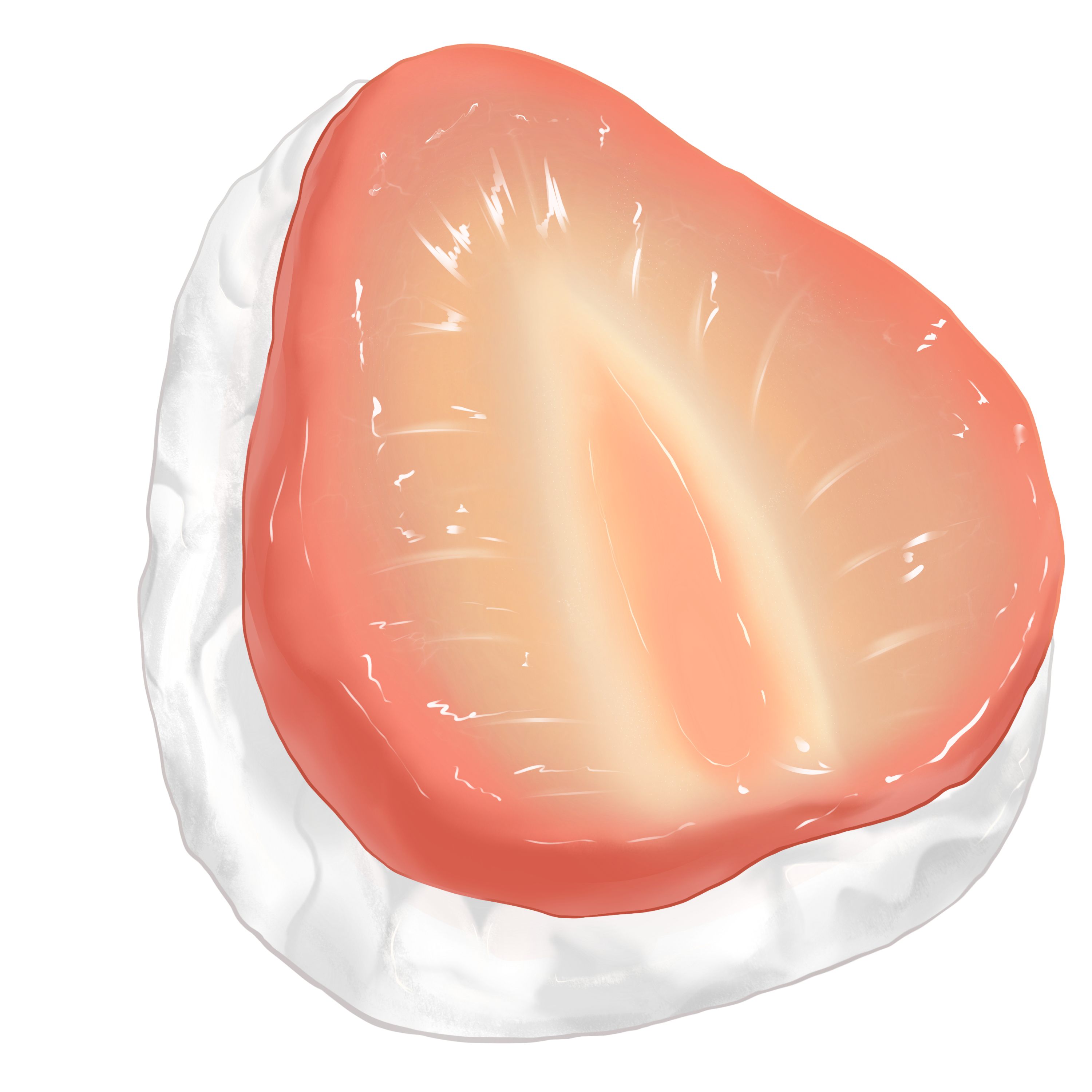 Milk pink strawberry