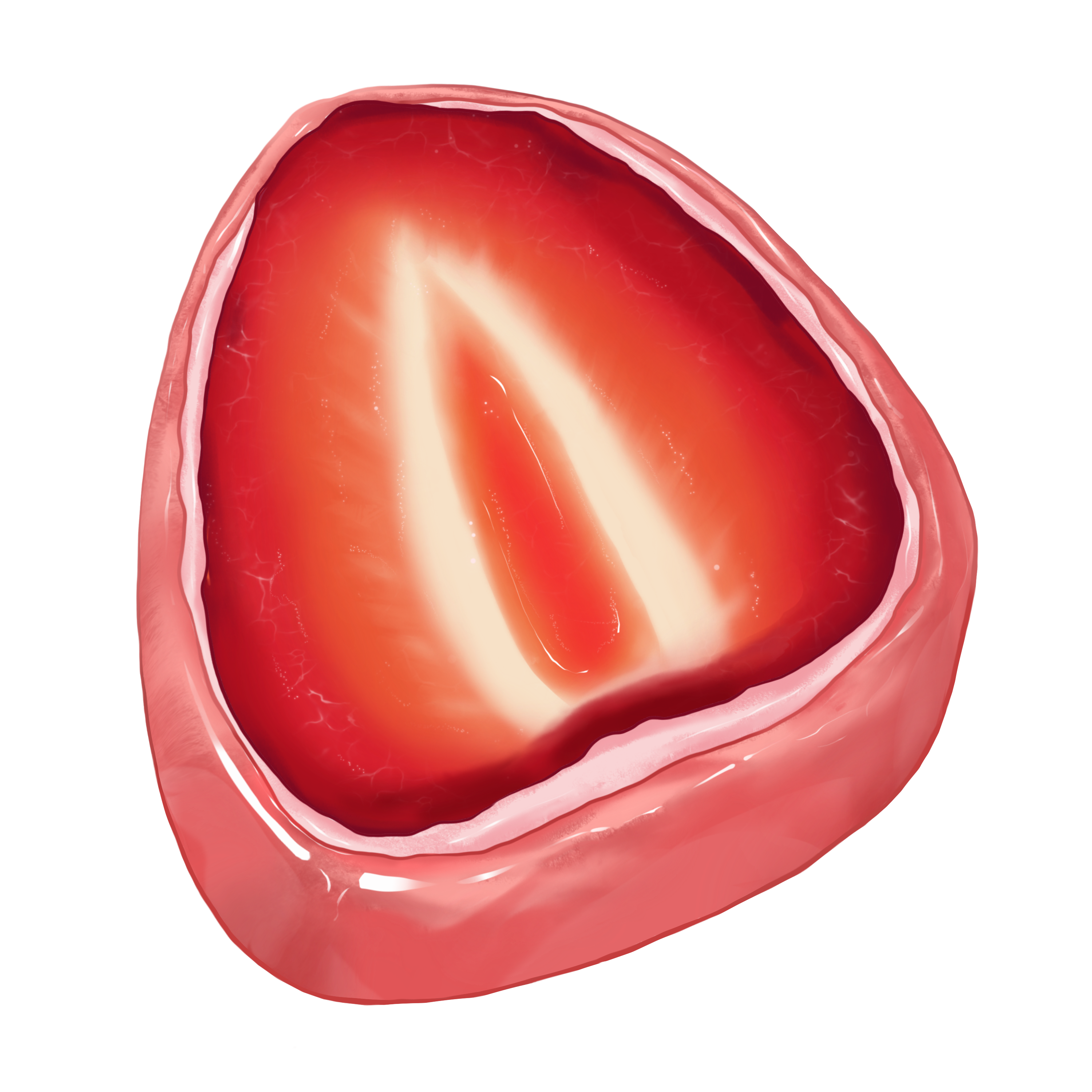 Pink strawberry